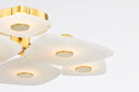Aged Brass Holmdel Semi Flush 27.75" by Hudson Valley, view 9