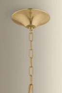 Vintage Brass Hoshi Pendant 15" by Corbett Lighting, view 4
