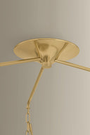 Vintage Brass Hoshi Chandelier 44" by Corbett Lighting, view 3