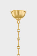 Aged Brass Howard Chandelier 32.75" x 23" by Hudson Valley, view 3