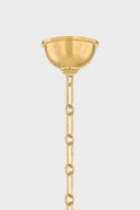Aged Brass Howard Chandelier 50" x 26" by Hudson Valley, view 2