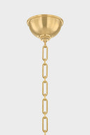 Aged Brass Howard Chandelier 50" x 35.75" by Hudson Valley, view 3