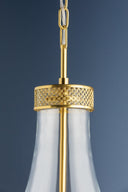 Aged Brass Hagen Pendant 17.5" by Hudson Valley, view 4