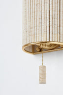 Vintage Gold Leaf Hampden Wall Sconce 5.75" by Hudson Valley, view 8