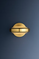 Aged Brass Harris Wall Sconce 6.75" by Hudson Valley, view 3