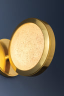 Aged Brass Harris Wall Sconce 6.75" by Hudson Valley, view 7