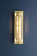Aged Brass Hawkins Wall Sconce 4.5" by Hudson Valley, view 3