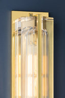 Aged Brass Hawkins Wall Sconce 4.5" by Hudson Valley, view 4