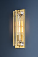 Aged Brass Hawkins Wall Sconce 4.5" by Hudson Valley, view 2