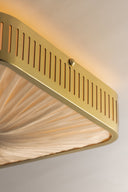 Aged Brass Henri Semi Flush 14.5" by Hudson Valley, view 2