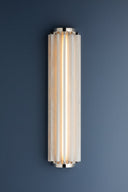 Polished Nickel Hillside Wall Sconce 6" x 24.5" by Hudson Valley, view 3