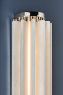 Polished Nickel Hillside Wall Sconce 6" x 24.5" by Hudson Valley, view 2