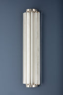 Polished Nickel Hillside Wall Sconce 6" x 24.5" by Hudson Valley, view 4