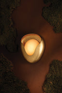 Vintage Gold Leaf Hina Wall Sconce 8.75" by Corbett Lighting, view 3
