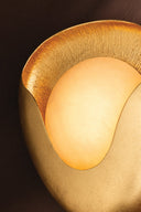 Vintage Gold Leaf Hina Wall Sconce 8.75" by Corbett Lighting, view 5