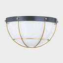 Aged Brass Holkham Flush Mount 12.5" by Hudson Valley, view 3