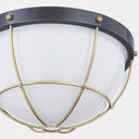 Aged Brass Holkham Flush Mount 12.5" by Hudson Valley, view 4