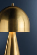 Aged Brass Hopkinton Rechargeable Table Lamp 8.75" by Hudson Valley, view 9