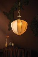 Vintage Brass Hoshi Pendant 15" by Corbett Lighting, view 5