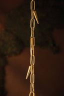 Vintage Brass Hoshi Pendant 15" by Corbett Lighting, view 7