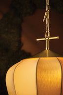 Vintage Brass Hoshi Pendant 15" by Corbett Lighting, view 2