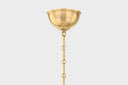 Aged Brass and Off-White Houghton Lantern 19" x 32.75" by Hudson Valley, view 2