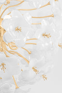 Gold Leaf Hygea Chandelier 33" by Corbett Lighting, view 6