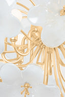 Gold Leaf Hygea Chandelier 33" by Corbett Lighting, view 3