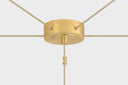 Aged Brass Ironwood Chandelier 30" x 14" by Hudson Valley, view 2