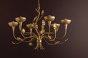 Vintage Gold Leaf Innsbruck Chandelier 38" by Corbett Lighting, view 6