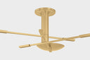 Aged Brass Johnson Semi Flush 42.5" by Hudson Valley, view 2