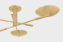 Aged Brass Johnson Semi Flush 42.5" by Hudson Valley, view 3