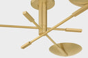 Aged Brass Johnson Semi Flush 42.5" by Hudson Valley, view 4