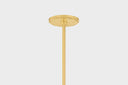 Aged Brass Johnson Chandelier 56" by Hudson Valley, view 3