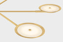 Aged Brass Johnson Chandelier 56" by Hudson Valley, view 2