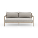 SHERWOOD OUTDOOR SOFA, WASHED BROWN