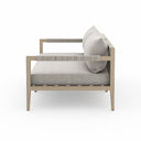 SHERWOOD OUTDOOR SOFA, WASHED BROWN