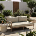 SHERWOOD OUTDOOR SOFA, WASHED BROWN