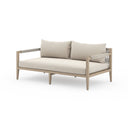 SHERWOOD OUTDOOR SOFA, WASHED BROWN