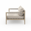 SHERWOOD OUTDOOR SOFA, WASHED BROWN