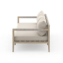 SHERWOOD OUTDOOR SOFA, WASHED BROWN