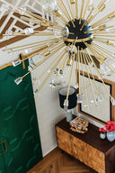 Aged Brass Liberty Chandelier 60" by Hudson Valley, view 2