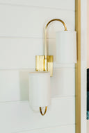 Aged Brass Junius Wall Sconce 11.75" by Hudson Valley, view 2