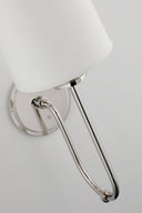 Polished Nickel Jericho Wall Sconce 7" by Hudson Valley, view 2