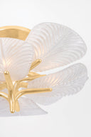 Vintage Gold Leaf Kamal Semi Flush 28.5" by Corbett Lighting, view 5