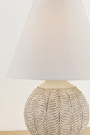 Ceramic Ivory Petal Capers Table Lamp 19" by Hudson Valley, view 13