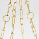 Aged Brass Kirby Chandelier 20" by Hudson Valley, view 4