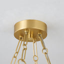 Aged Brass Kirby Chandelier 30" by Hudson Valley, view 3