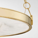 Aged Brass Kirby Chandelier 30" by Hudson Valley, view 5