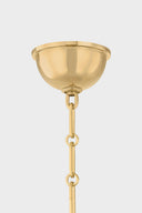 Aged Brass Kensington Pendant 14.75" by Hudson Valley, view 2